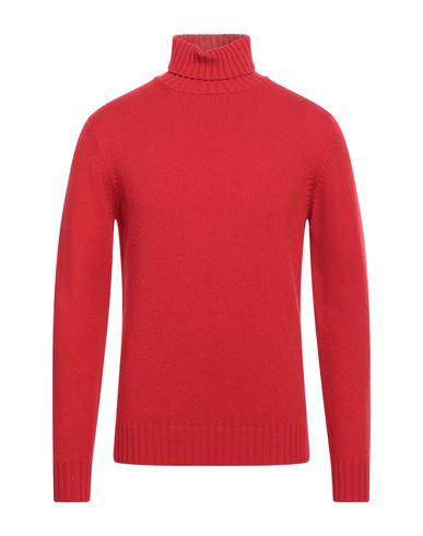 FILIPPO DE LAURENTIIS FILIPPO DE LAURENTIIS MAN TURTLENECK RED SIZE 44 CASHMERE