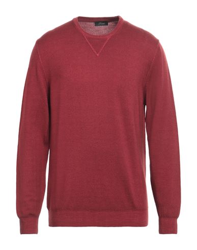 BRANDO BRANDO MAN SWEATER BRICK RED SIZE 44 VIRGIN WOOL 