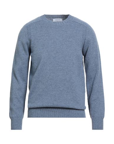 Gran Sasso Man Sweater Sky Blue Size 40 Virgin Wool In Blue