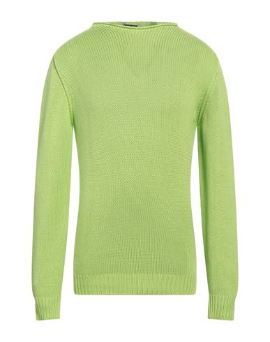 Rossopuro Man Sweater Acid Green Size 6 Cotton