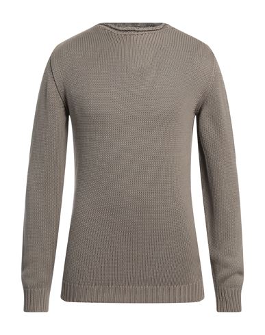 Rossopuro Man Sweater Dove Grey Size 5 Cotton