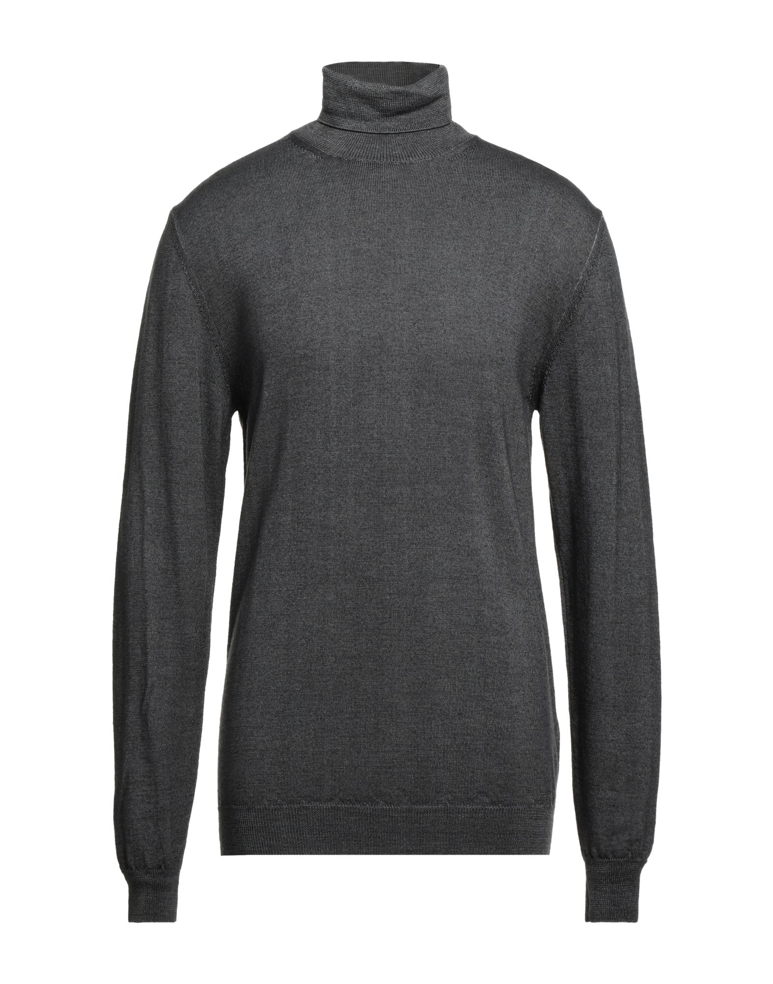 Shop Clive Project Milano Man Turtleneck Lead Size Xxl Merino Wool In Grey