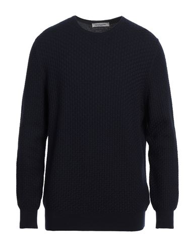 La Fileria Man Sweater Midnight Blue Size 46 Virgin Wool