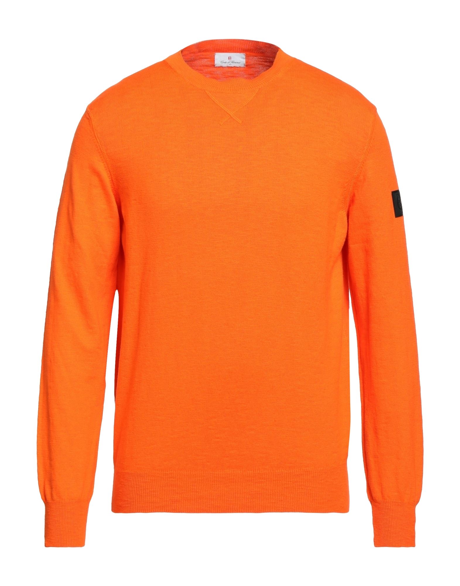 CONTE OF FLORENCE CONTE OF FLORENCE MAN SWEATER ORANGE SIZE XXL COTTON