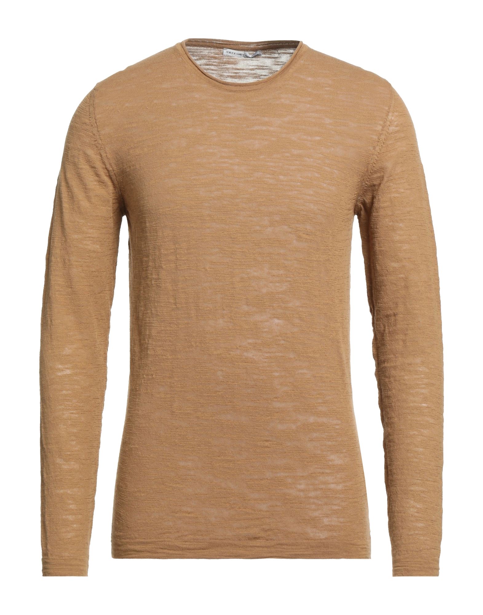 Grey Daniele Alessandrini Sweaters In Camel