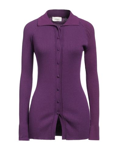 Shop Vicolo Woman Cardigan Purple Size Onesize Viscose, Polyester