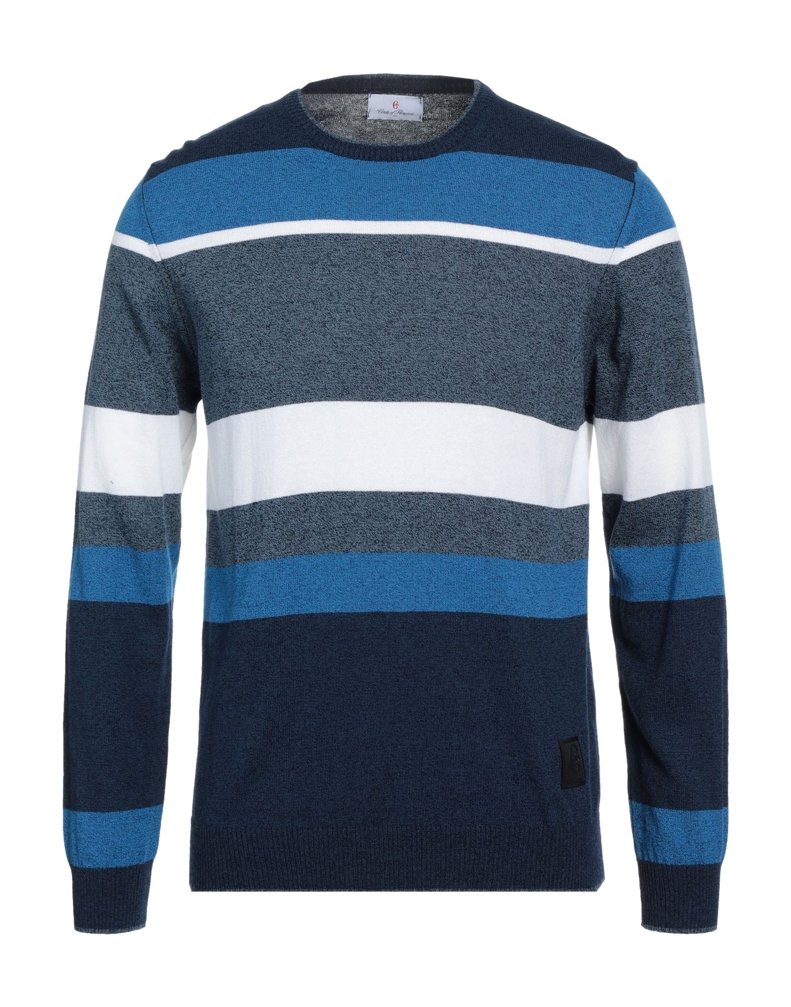 CONTE OF FLORENCE CONTE OF FLORENCE MAN SWEATER BLUE SIZE S COTTON, ACRYLIC