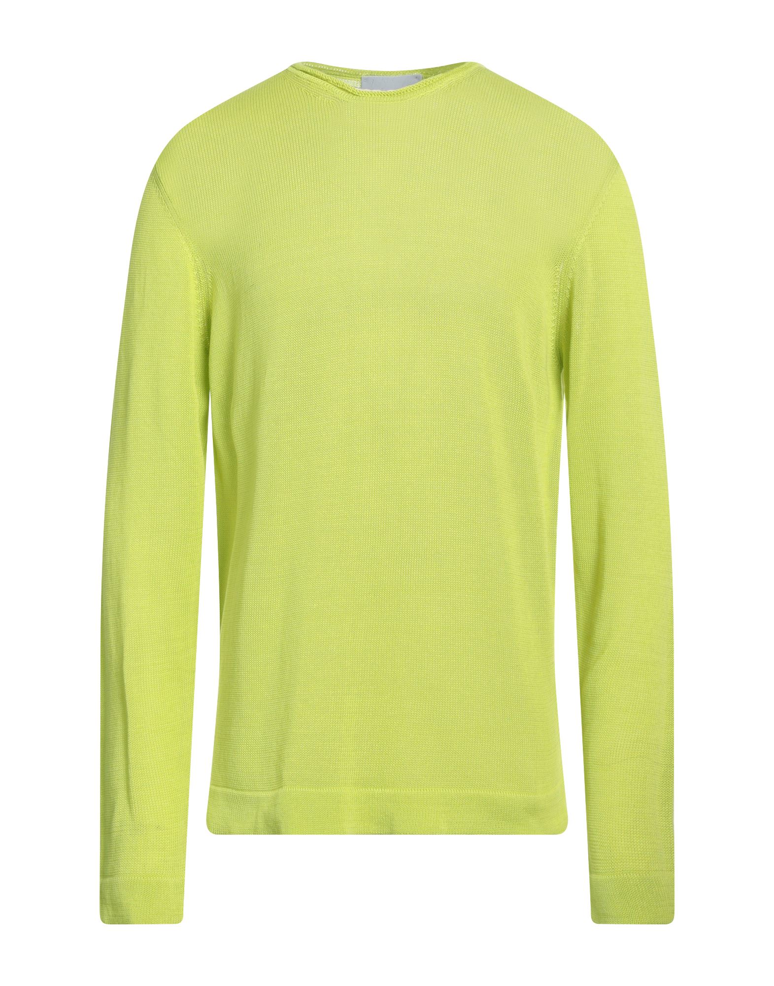 Vneck Sweaters In Acid Green