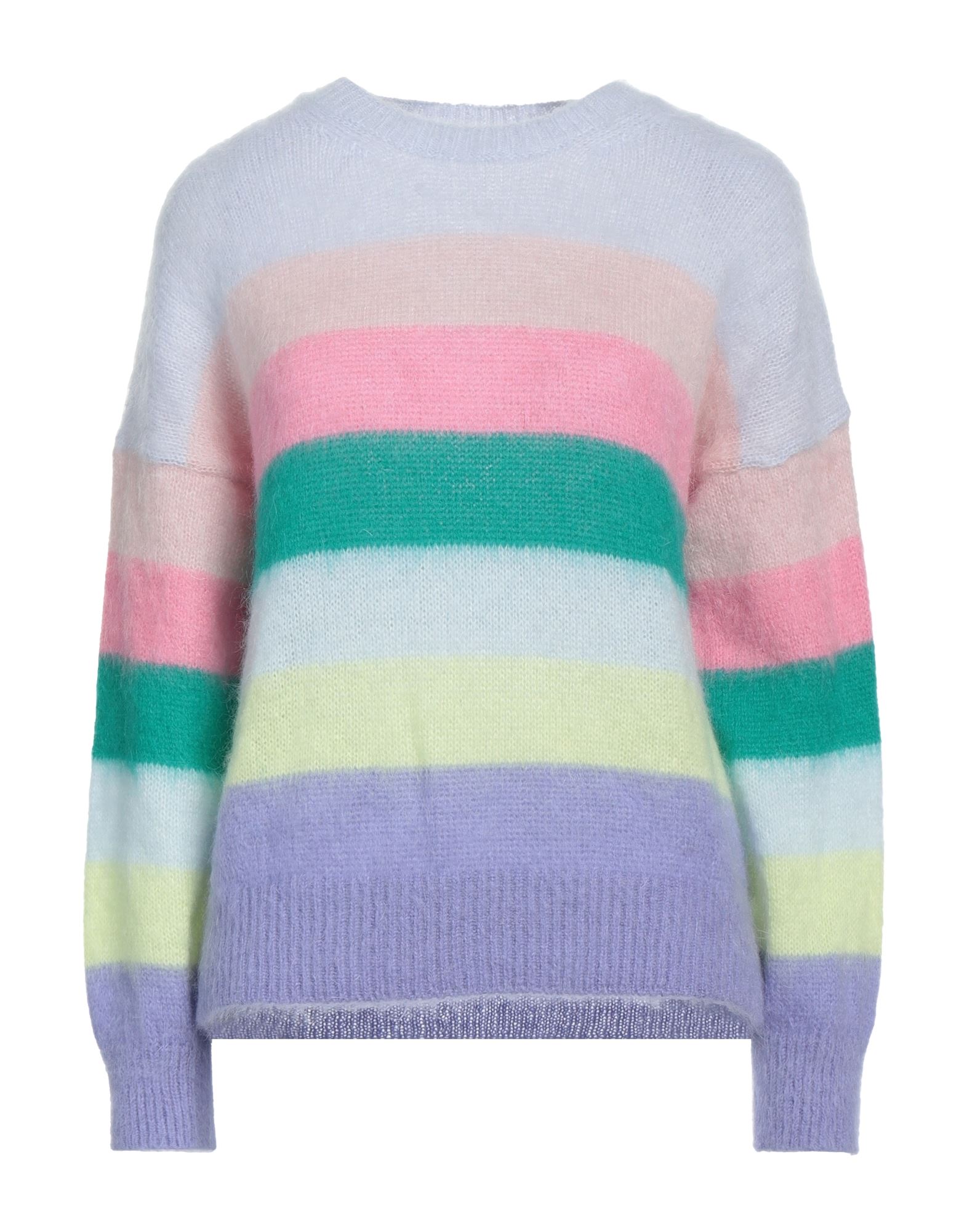 Shop Maje Woman Sweater Lilac Size 3 Acrylic, Polyamide, Mohair Wool In Purple