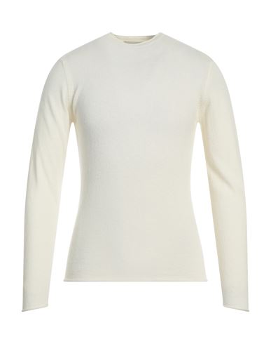 Wool & Co Man Sweater Ivory Size Xl Merino Wool, Viscose, Polyamide, Cashmere In White