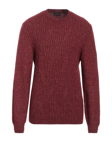 Heritage Man Sweater Burgundy Size Xl Cotton, Acrylic, Wool, Alpaca Wool