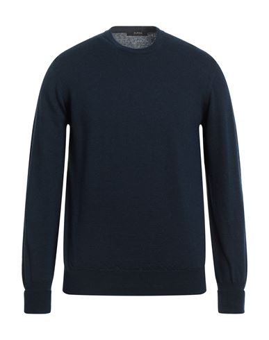 Shop Alpha Studio Man Sweater Navy Blue Size 42 Wool, Acrylic