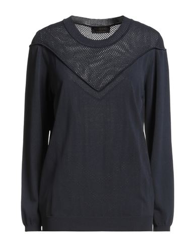 Trussardi Woman Sweater Midnight Blue Size Xl Viscose, Polyamide In Blue