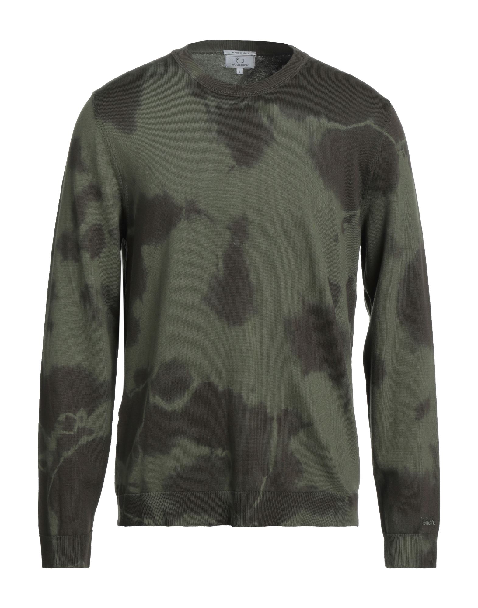 Woolrich Tie-dye Knit Jumper In Military Green