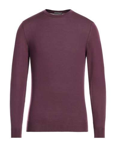Drumohr Man Sweater Deep Purple Size 44 Merino Wool