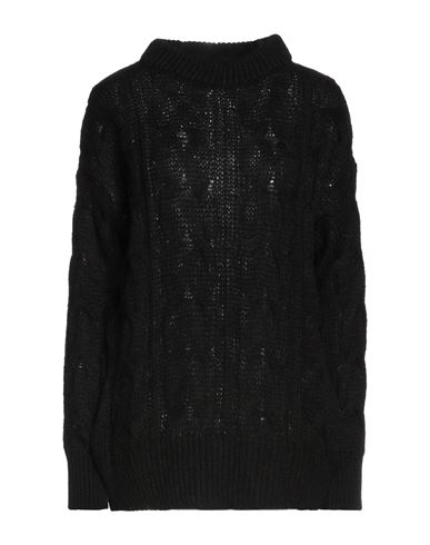 Vanessa Scott Woman Sweater Black Size Onesize Acrylic, Polyamide, Wool, Mohair Wool