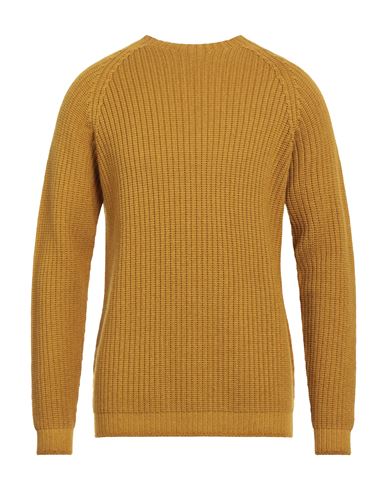 Filippo De Laurentiis Man Sweater Ocher Size 40 Merino Wool, Silk, Cashmere In Yellow