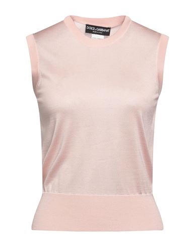 Dolce & Gabbana Woman Sweater Light Pink Size 0 Silk In Pink