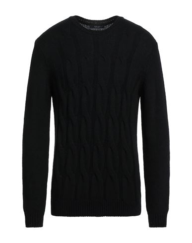 Fiftieth Man Sweater Black Size Xxl Acrylic, Wool, Alpaca Wool, Viscose