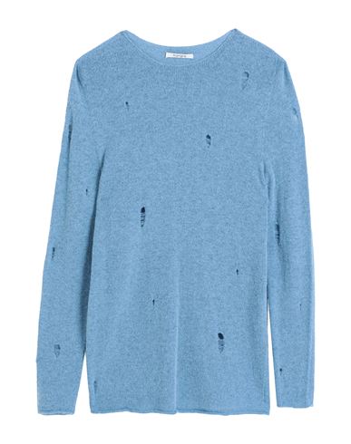 Kangra Man Sweater Sky Blue Size 40 Acrylic, Wool, Nylon