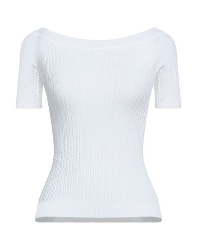 Solotre Woman Sweater White Size 1 Viscose, Polyester