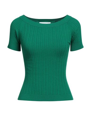 Solotre Woman Sweater Green Size 1 Viscose, Polyester