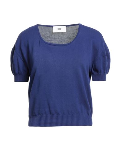 Solotre Woman Sweater Bright Blue Size 1 Cotton In Blue