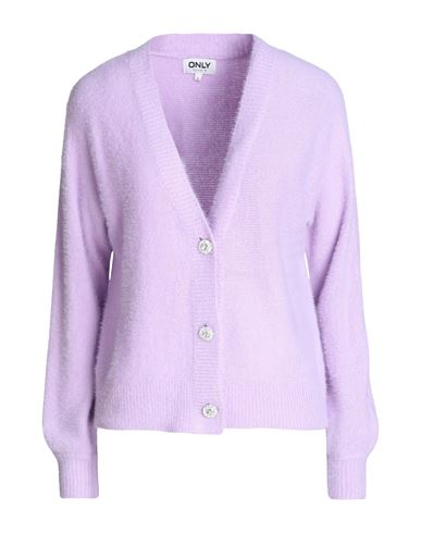 Shop Only Woman Cardigan Lilac Size L Nylon, Acrylic In Purple