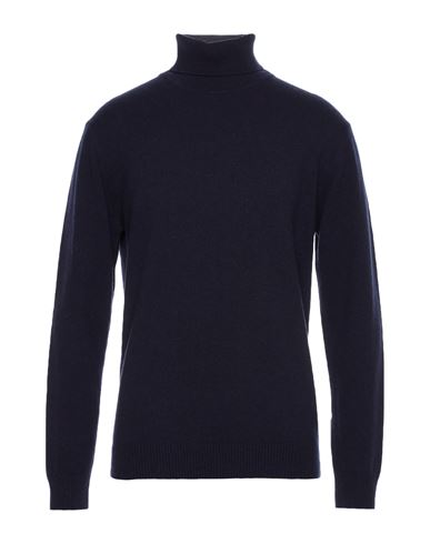 Daniele Fiesoli Man Turtleneck Midnight Blue Size Xl Virgin Wool In Blue