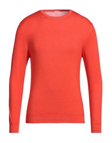 Malo Man Sweater Tomato Red Size 38 Cashmere, Silk