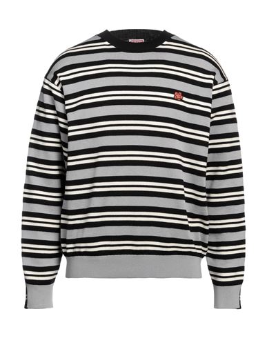 Shop Kenzo Man Sweater Black Size Xl Wool, Cotton