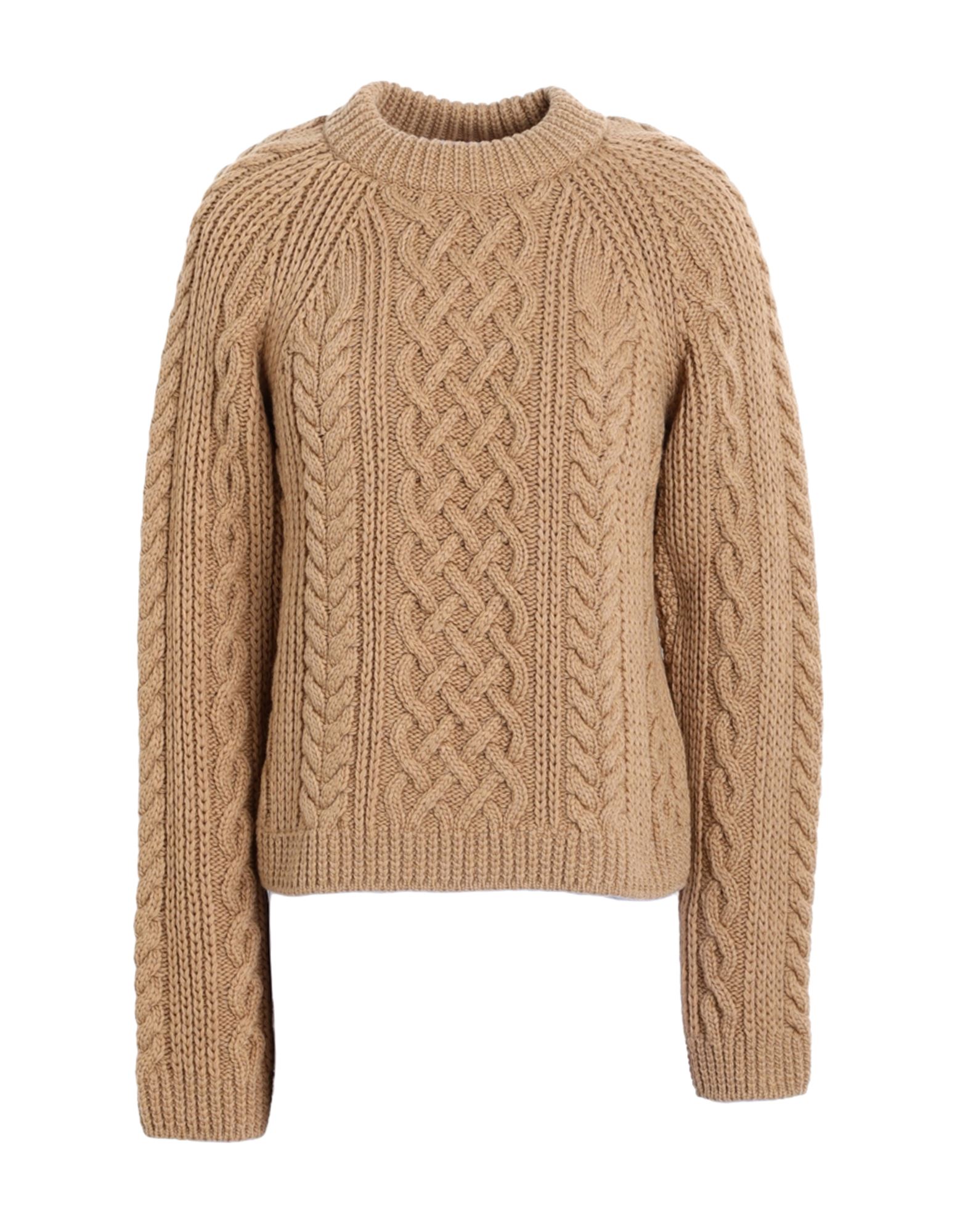 Kenzo Cable-knit Merino Wool Jumper Beige Female In Beige