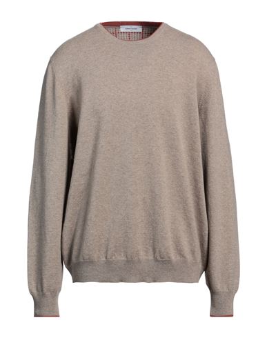 Shop Gran Sasso Man Sweater Beige Size 48 Wool, Cashmere, Viscose