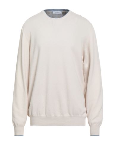 Gran Sasso Man Sweater Sand Size 48 Wool, Cashmere, Viscose In White