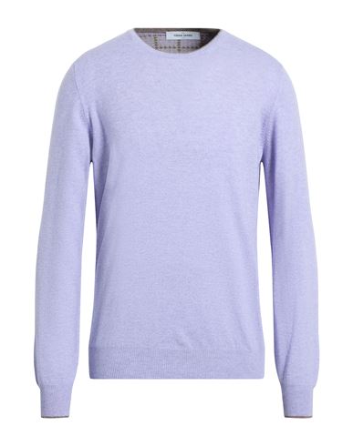 Gran Sasso Man Sweater Purple Size 44 Cashmere In Purple