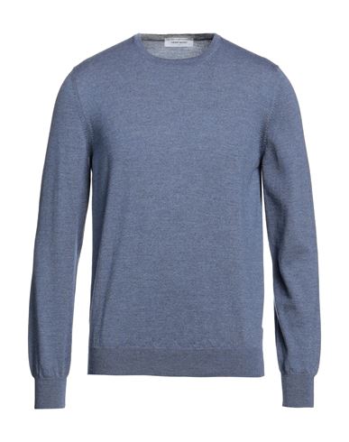 Gran Sasso Man Sweater Slate Blue Size 46 Virgin Wool, Polyester, Polyurethane