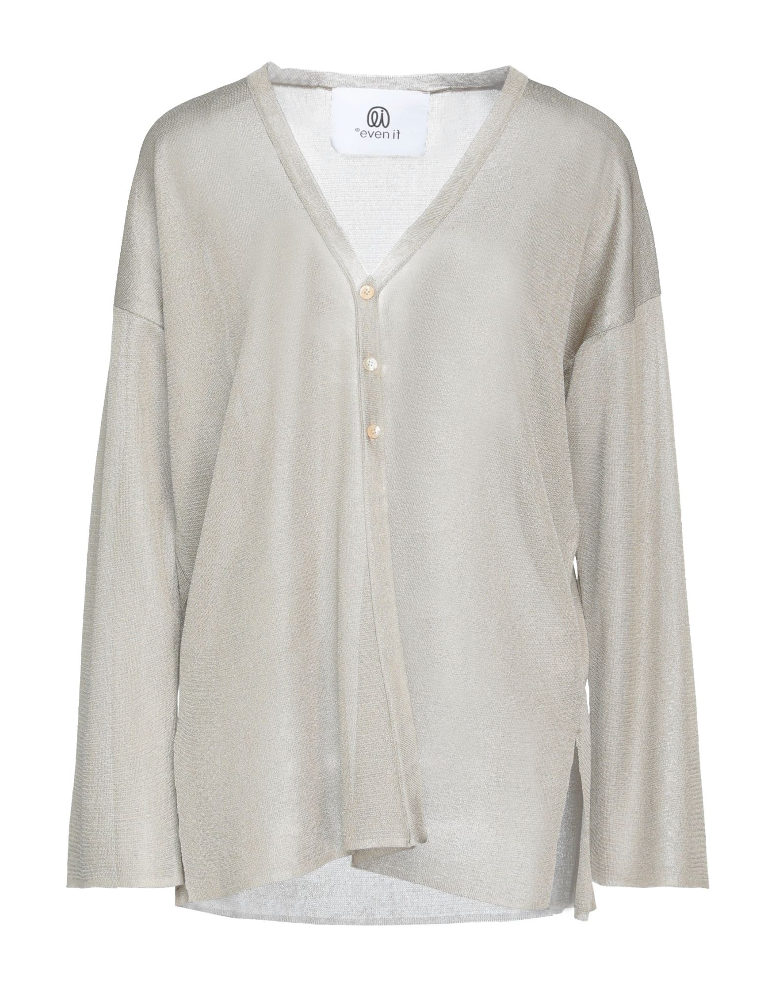 Shop Even If Woman Cardigan Beige Size S Viscose, Polyester