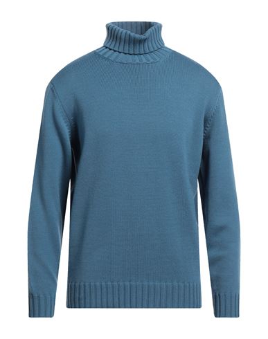 Filippo De Laurentiis Man Turtleneck Pastel Blue Size 44 Merino Wool