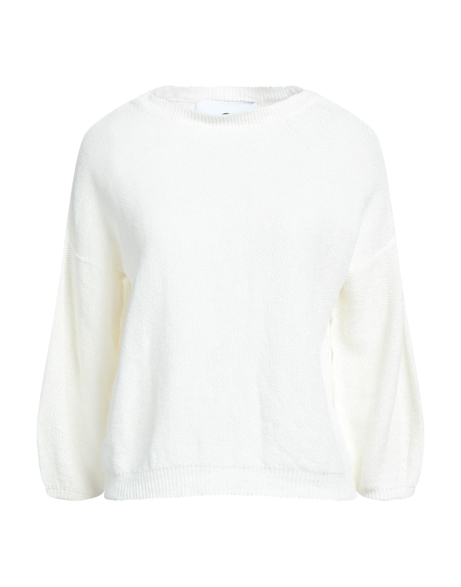 EVEN IF EVEN IF WOMAN SWEATER IVORY SIZE 6 LINEN, POLYAMIDE