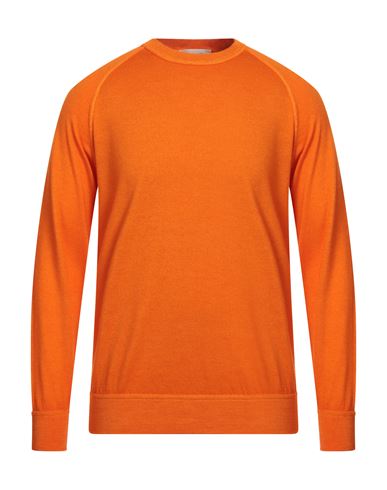 Filippo De Laurentiis Man Sweater Orange Size 40 Cotton