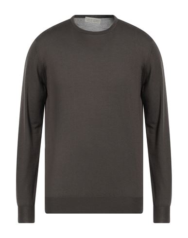 Filippo De Laurentiis Man Sweater Khaki Size 40 Super 140s Wool, Silk, Cashmere In Beige