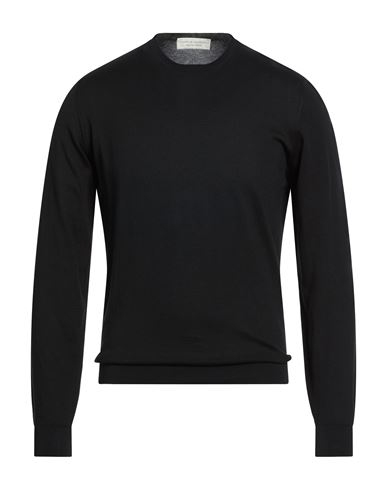 Filippo De Laurentiis Man Sweater Black Size 48 Cotton In Black