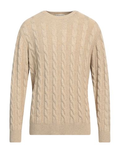 Cashmere Company Man Sweater Beige Size 46 Wool, Cashmere