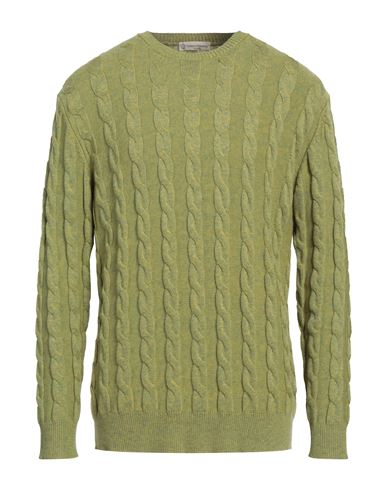 Cashmere Company Man Sweater Light Green Size 46 Wool, Cashmere