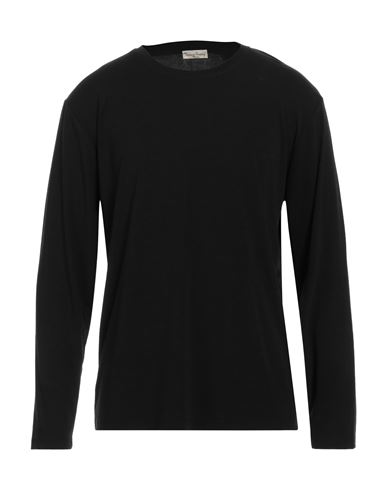 Cashmere Company Man T-shirt Black Size 46 Cotton, Viscose, Elastane