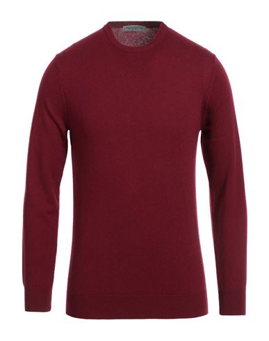 Parramatta Man Sweater Garnet Size S Virgin Wool, Cashmere In Red