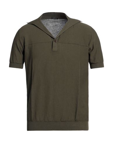 Shop Retois Man Sweater Military Green Size M Cotton