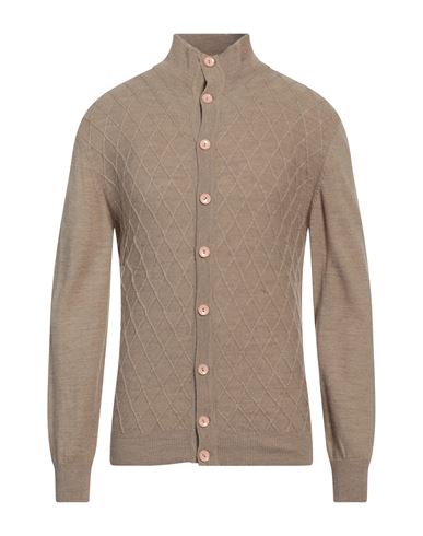 Man Sweater Camel Size M Wool, Acrylic