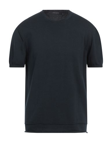 MESSAGERIE MESSAGERIE MAN SWEATER MIDNIGHT BLUE SIZE 42 COTTON 