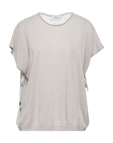 Shop Accuà By Psr Woman Sweater Light Grey Size 8 Linen, Cotton, Polyester